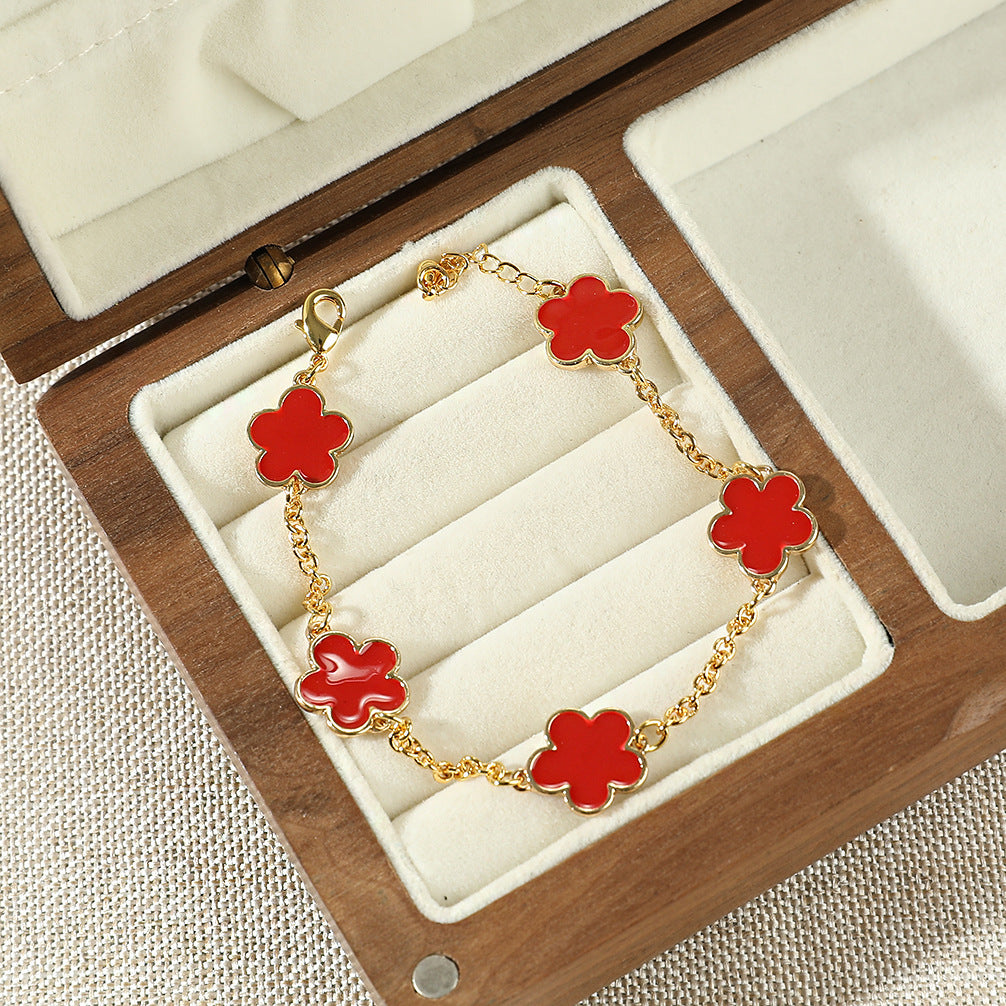 FILINZI - "Flory" Armband Silber mit 18K Vergoldung