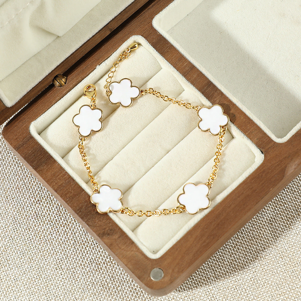 FILINZI - "Flory" Armband Silber mit 18K Vergoldung