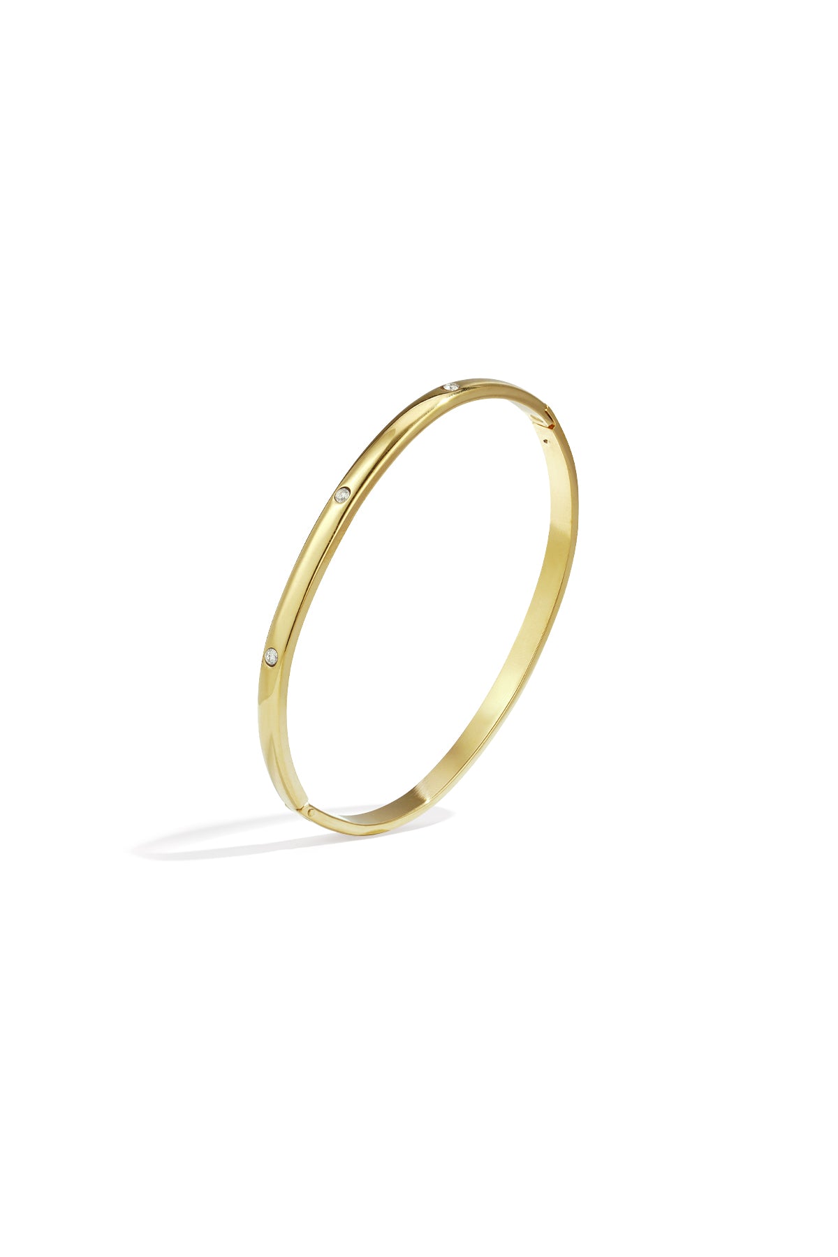 Edelstahl-Armreifen, rund, lässig, schlicht, Serie für Damenschmuck