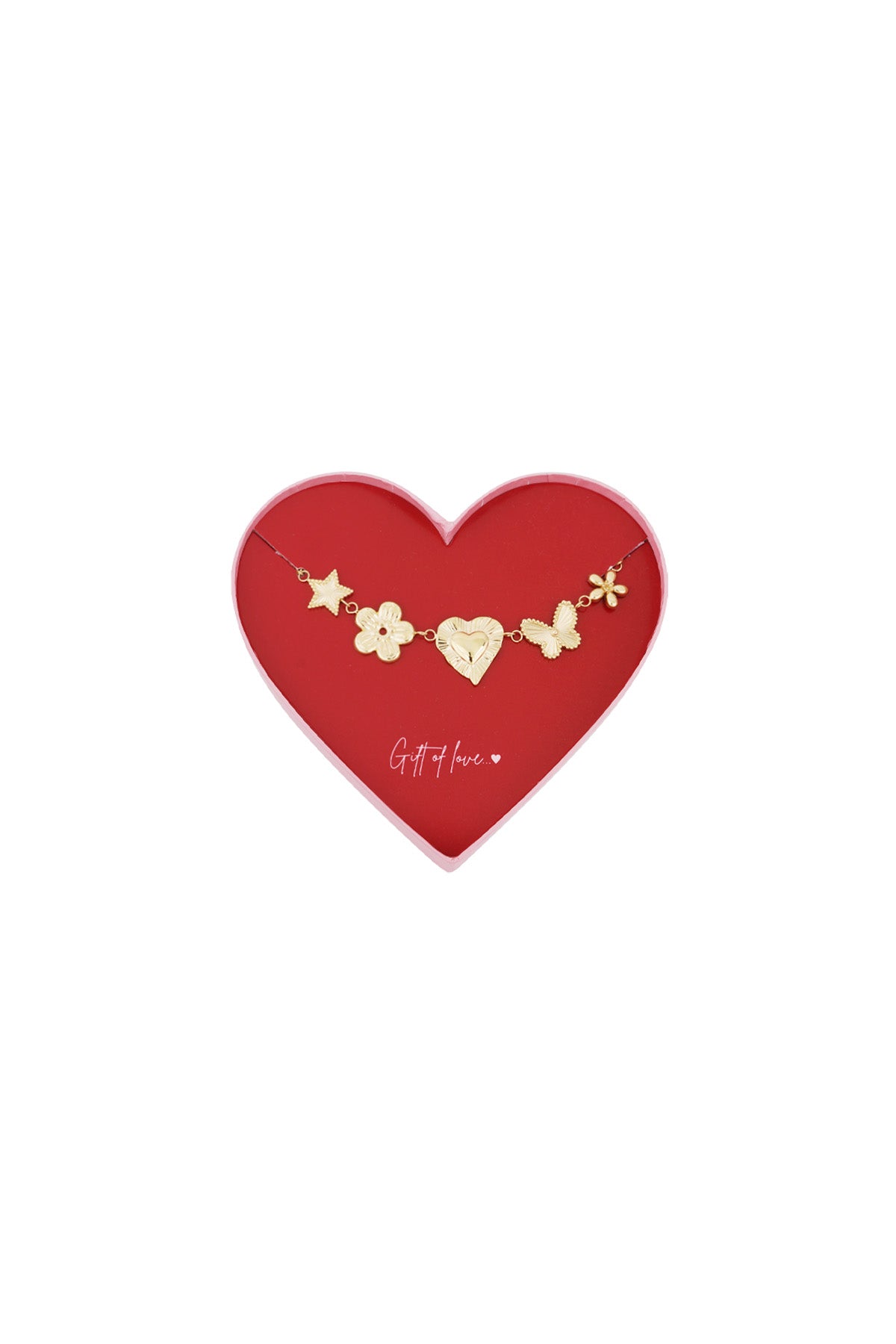 Geschenk der Liebe Edelstahl Schmetterling Liebe - Goldfarben