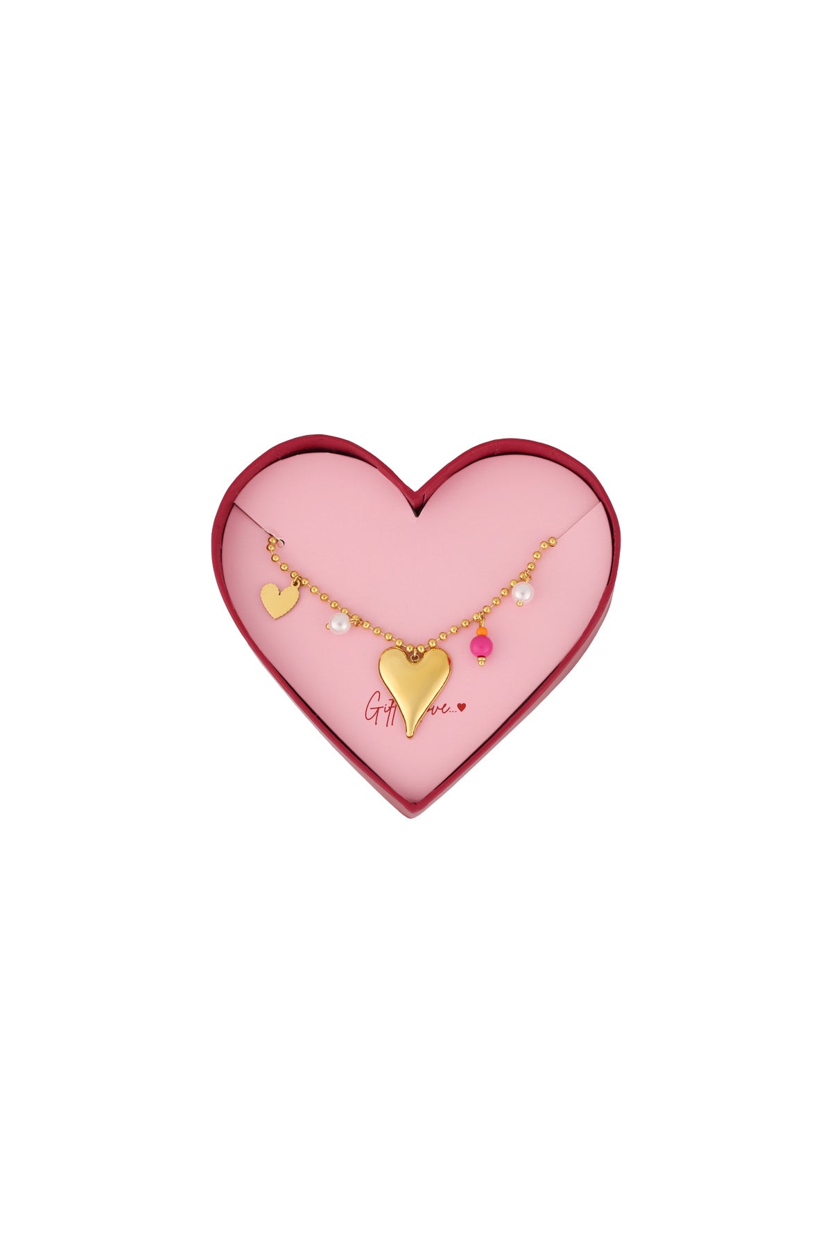 Geschenk der Liebe Liebesarmband aus Edelstahl – Goldfarben