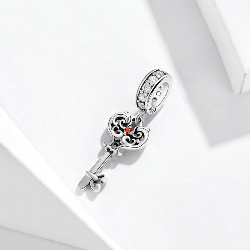 "Key" Charm 925 Sterling Silber