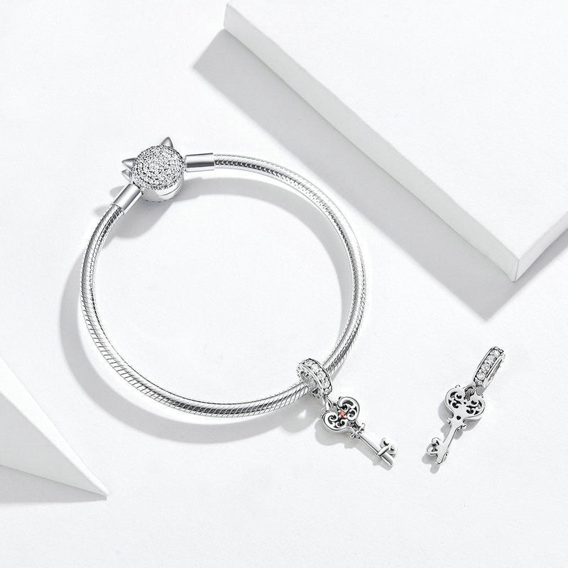 "Key" Charm 925 Sterling Silber