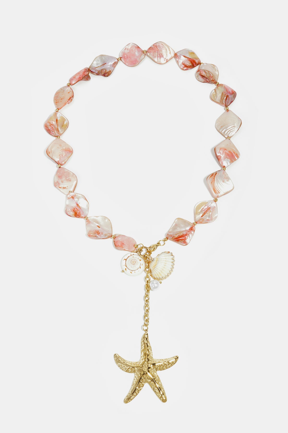 Perlenketten mit Muscheln, Schildkrötenmotiv, Urlaubs-/Strandmotiv, ethnische Serie, Damenschmuck