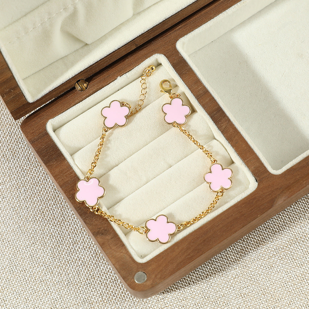 FILINZI - "Flory" Armband Silber mit 18K Vergoldung
