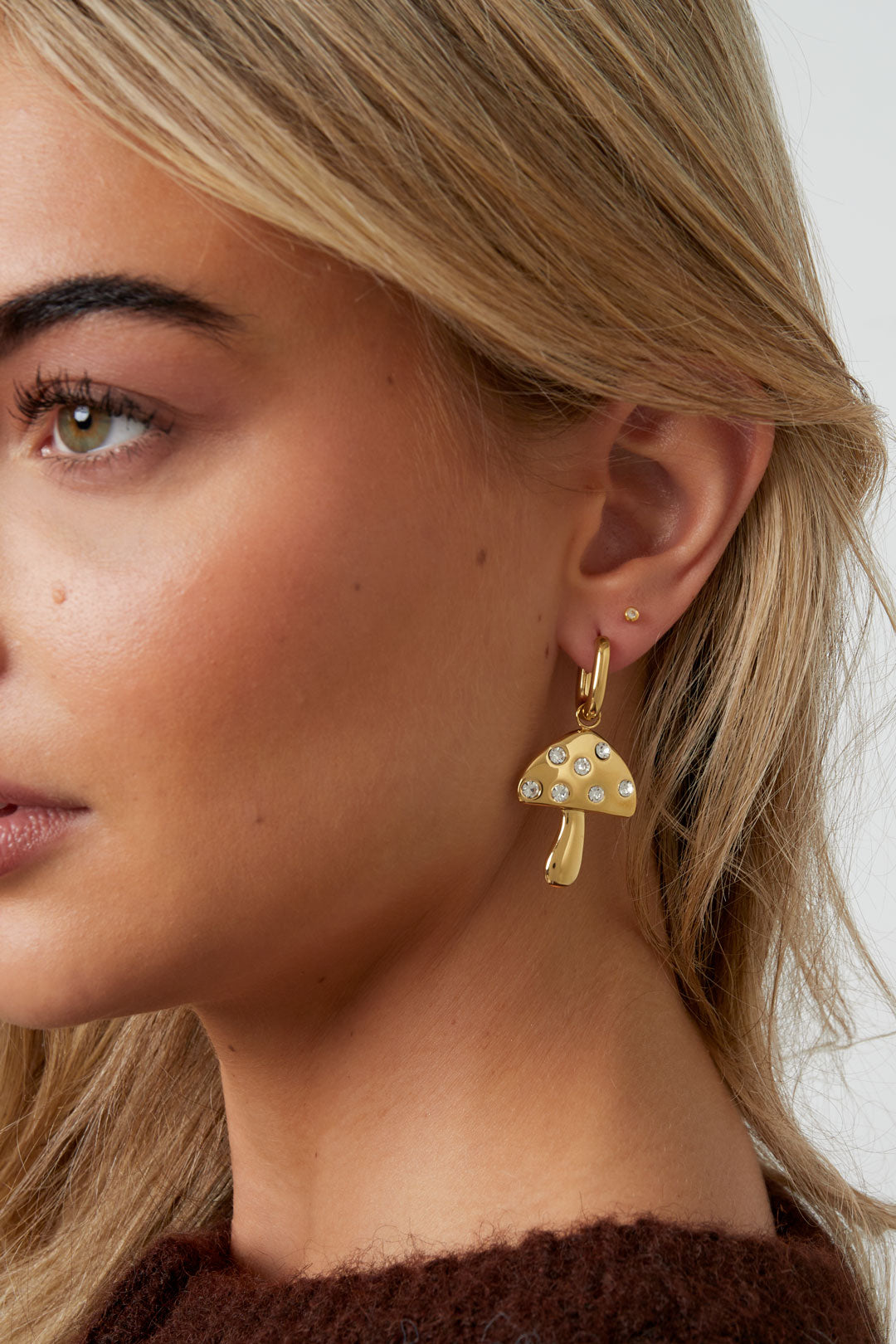 Edelstahl Tropfen Ohrringe pflanze Casual Täglich Einfache Serie frauen schmuck