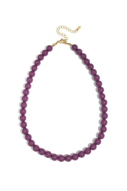 Halskette mit mittelgroßen Perlen-10mm