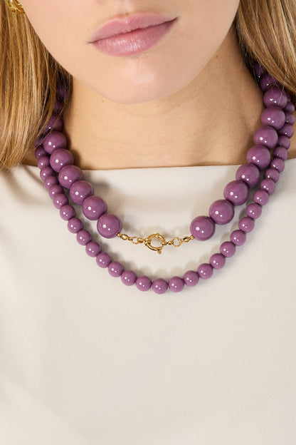 Halskette mit mittelgroßen Perlen-10mm