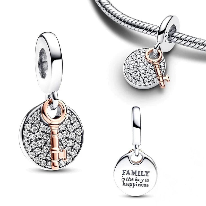 Family Friends Charms-925er Sterling Silber