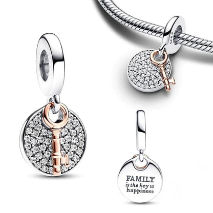 Family Friends Charms-925er Sterling Silber