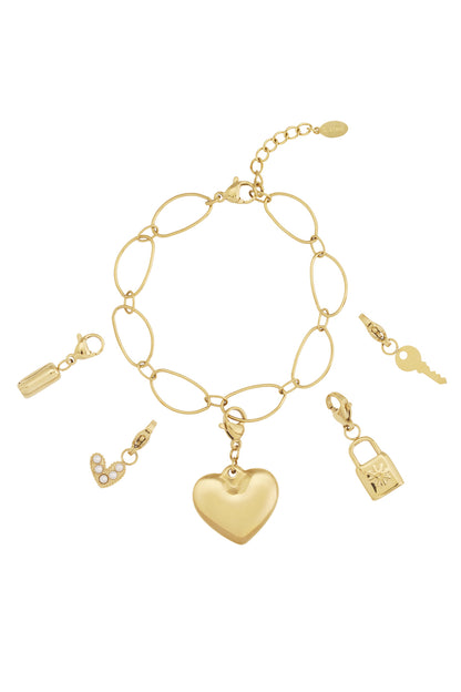 Großes Herz DIY Armband