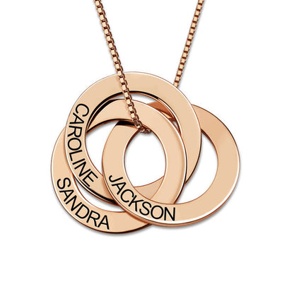 FILINZI - &quot;Lovely&quot; Russische Ringkette, Personalisierbar