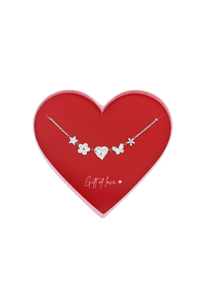 Geschenk der Liebe Edelstahl Schmetterling Liebe - Goldfarben