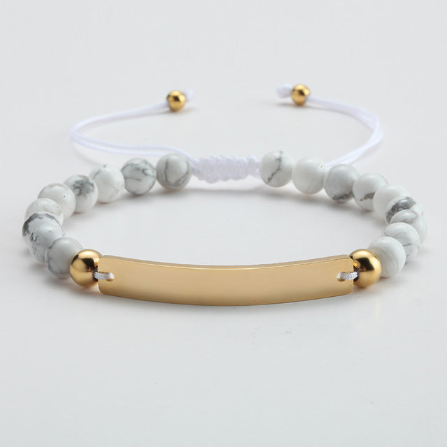 FILINZI - &quot;Jade&quot; Armband, personalisierbar