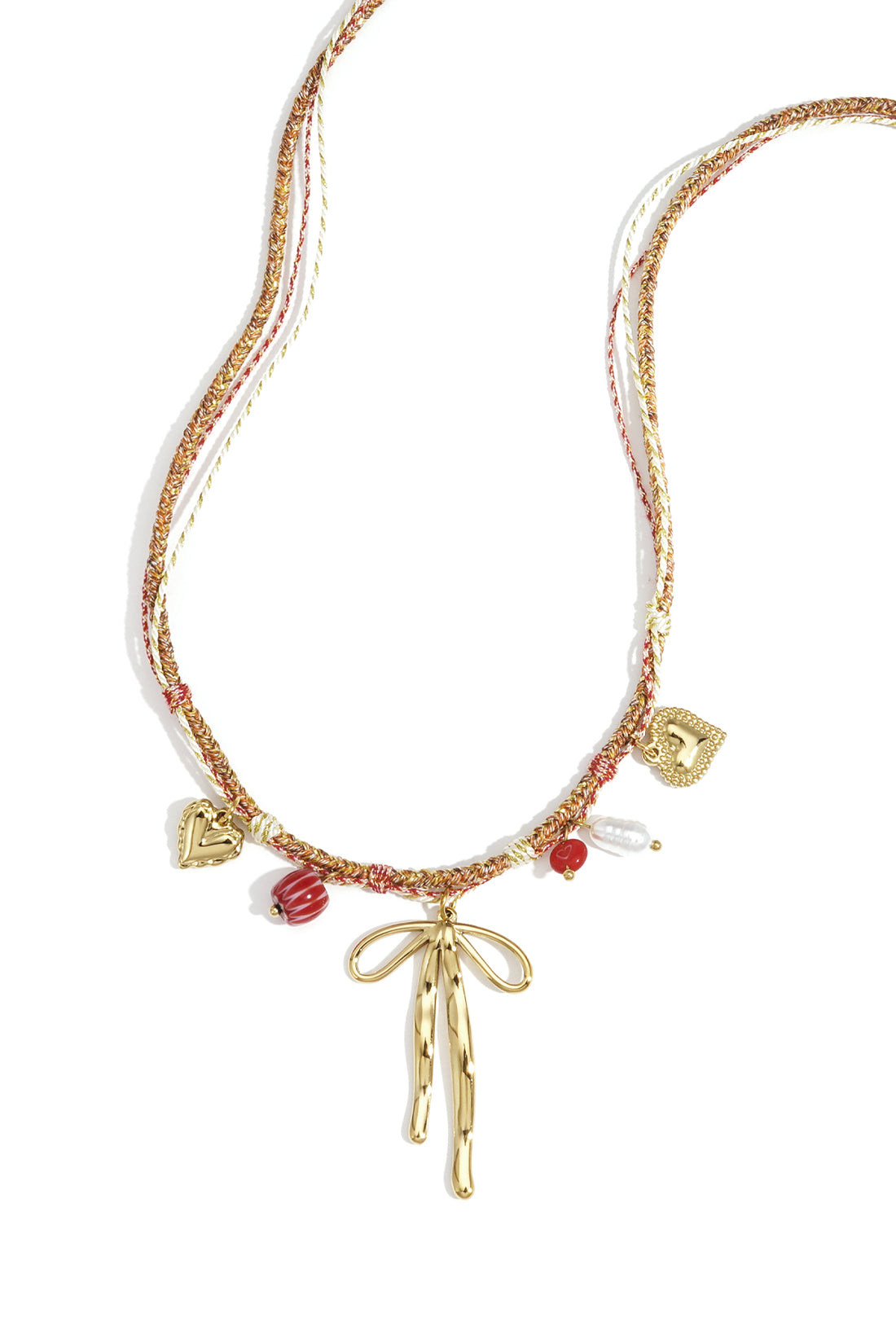 Edelstahl Anhänger Halsketten Bogen Knoten Casual Täglich Einfache Serie Damen Schmuck