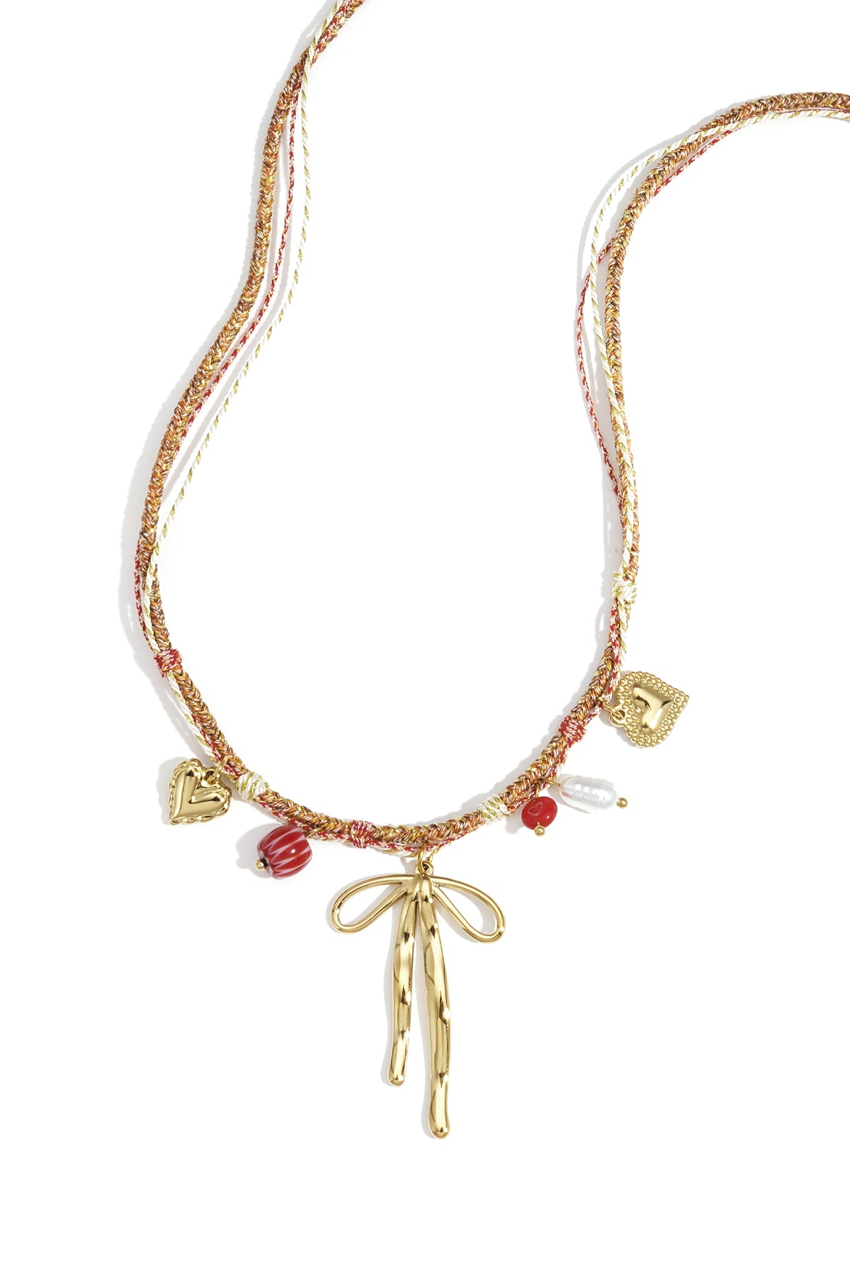 Edelstahl Anhänger Halsketten Bogen Knoten Casual Täglich Einfache Serie Damen Schmuck