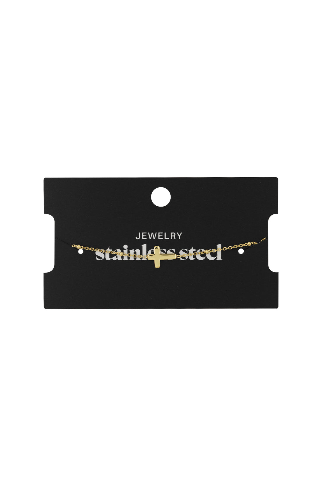 Armband Classic Cross Goldfarbe Edelstahl