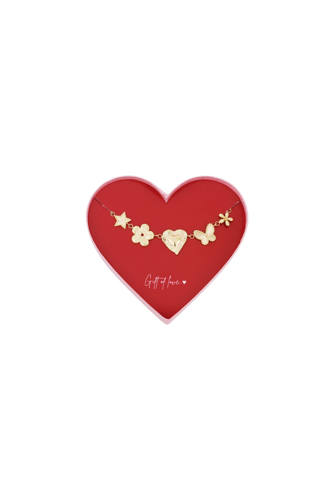 Geschenk der Liebe Edelstahl Schmetterling Liebe - Goldfarben