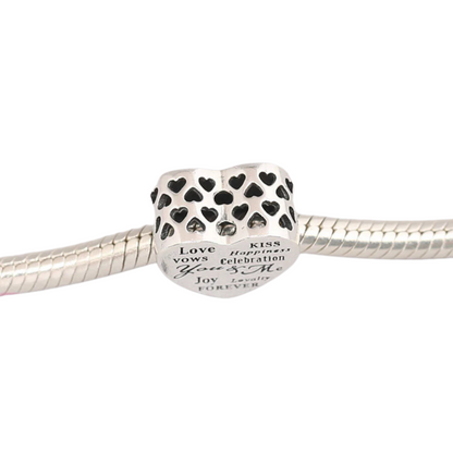 &quot;BeLove&quot; Charm 925er Silber