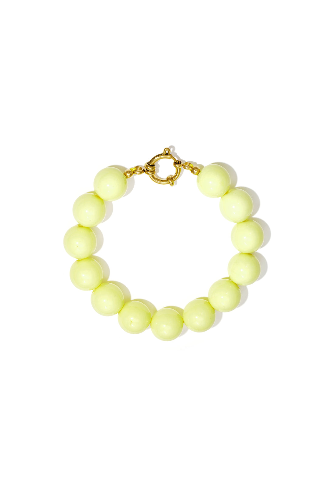 Armband mit großen Perlen und Vorderverschluss
