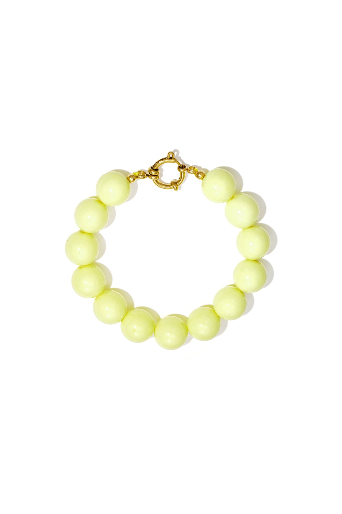 Armband mit großen Perlen und Vorderverschluss