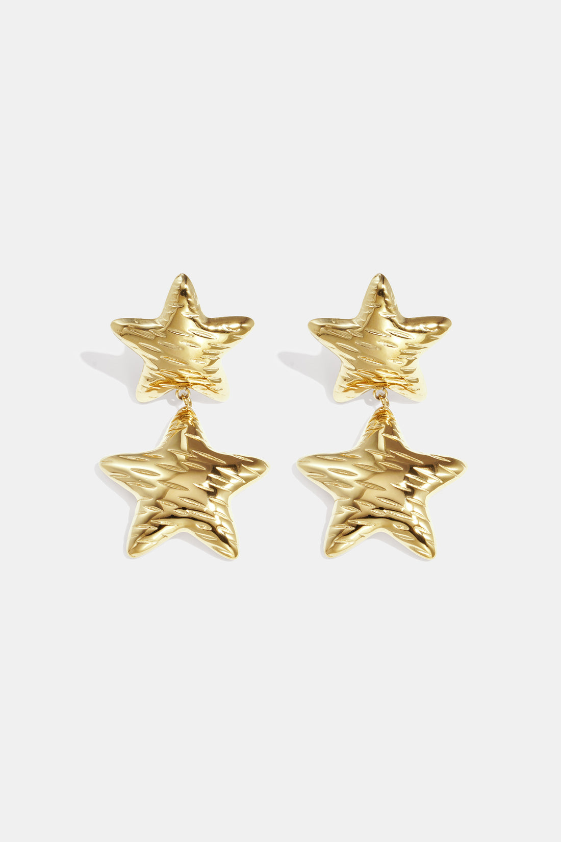 Ohrhänger aus Edelstahl, Stern, Casual Daily Simple Serie, Damenschmuck
