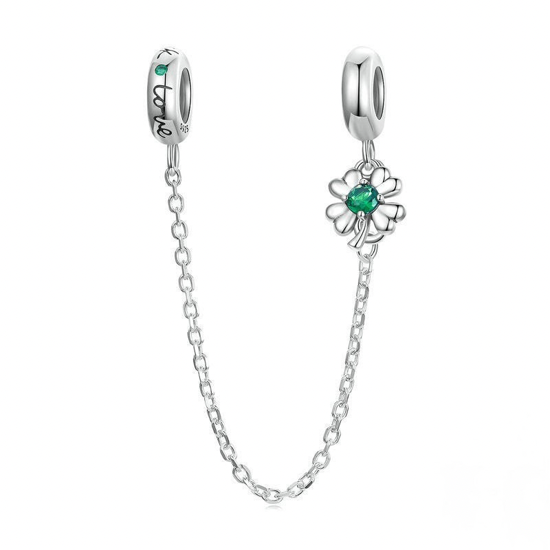 Charm-Sicherungskettchen &quot;Kleeblatt&quot;