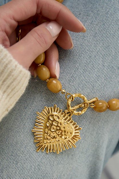Perlenkette mit Verschlussanhänger