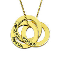 FILINZI - &quot;Lovely&quot; Russische Ringkette, Personalisierbar