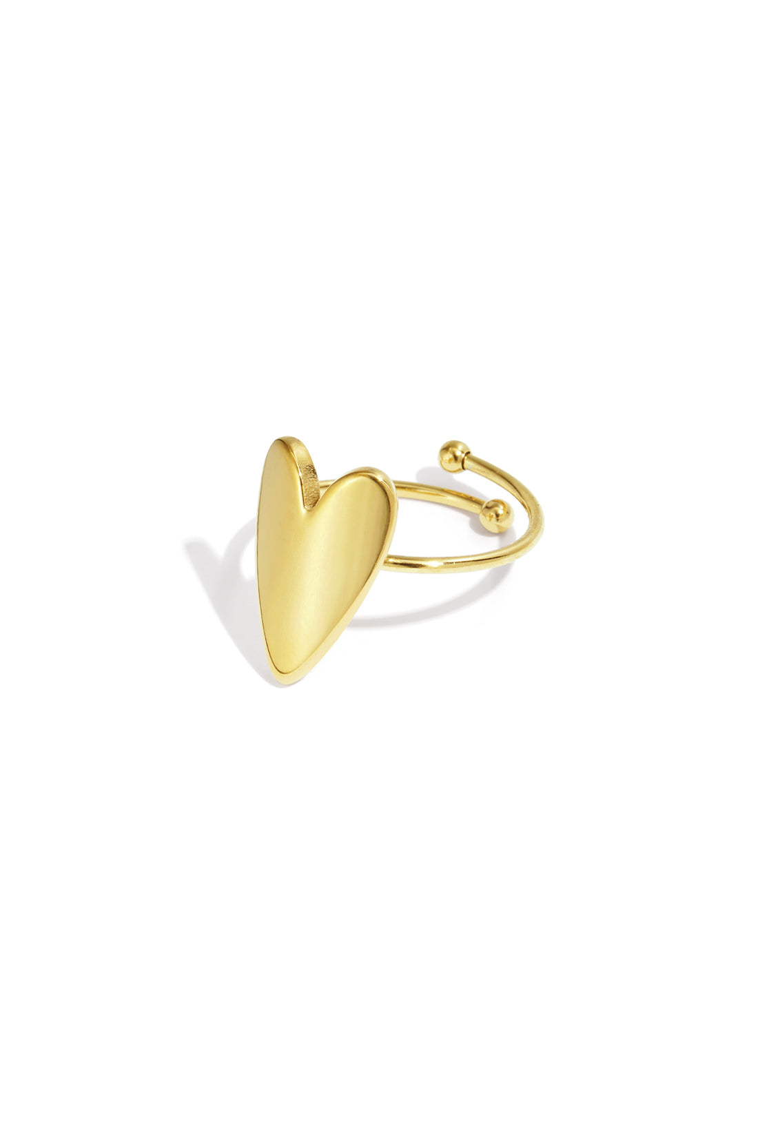 Edelstahl Minimalistische Ringe Herz Casual Täglich Einfache Serie frauen schmuck