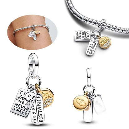Family Friends Charms-925er Sterling Silber