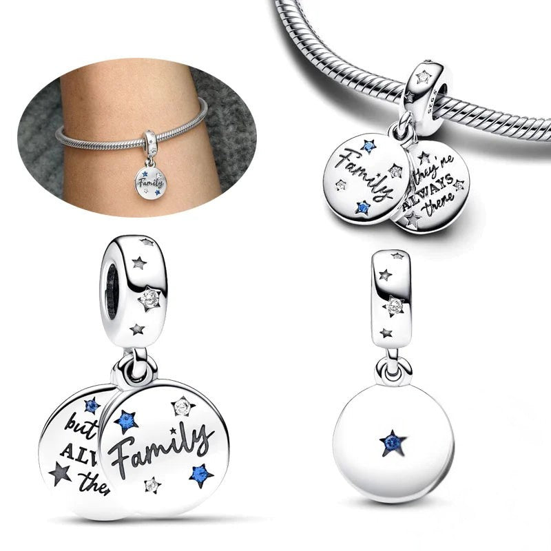 Family Friends Charms-925er Sterling Silber