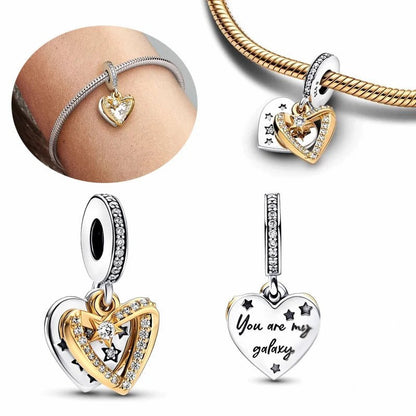 Family Friends Charms-925er Sterling Silber