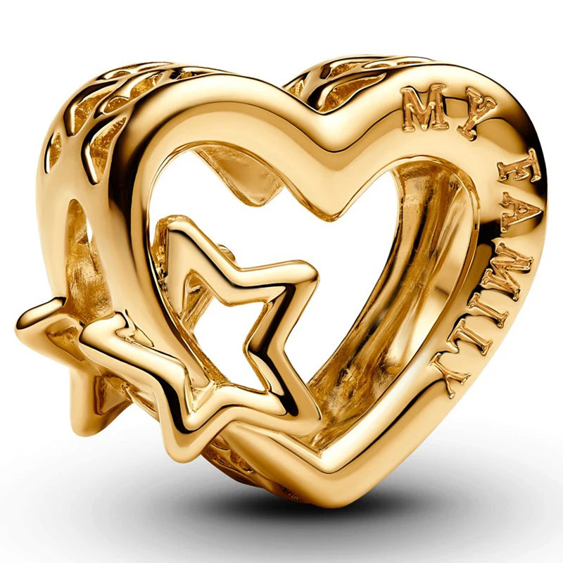 &quot;My Family&quot; Herz Charm