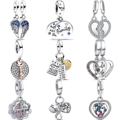 Family Friends Charms-925er Sterling Silber
