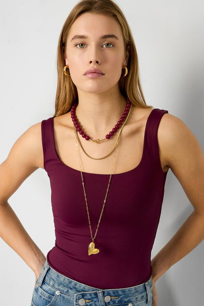 Perlenkette mit Vorderverschluss – 12 mm