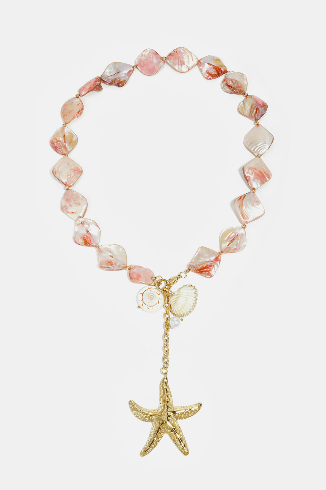 Perlenketten mit Muscheln, Schildkrötenmotiv, Urlaubs-/Strandmotiv, ethnische Serie, Damenschmuck