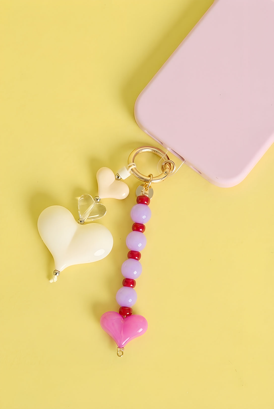 Taschenanhänger Herz Süße Acryl-Accessoires für jeden Tag