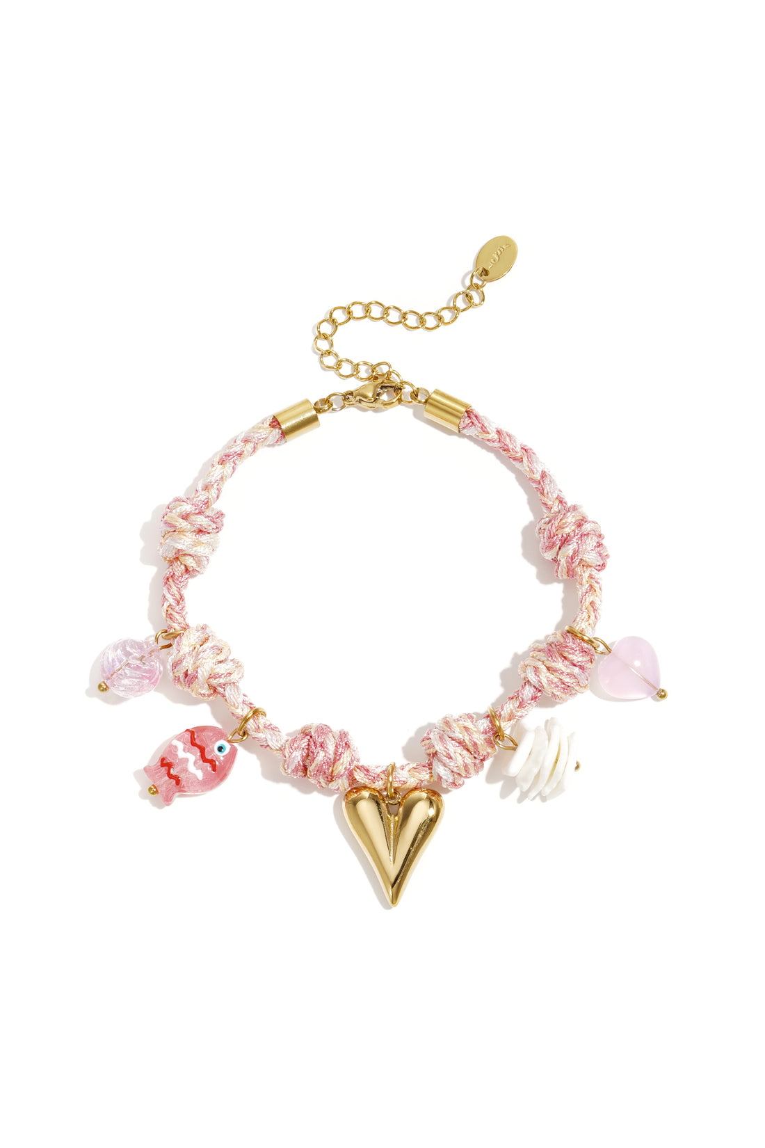 Seil-Charm-Armbänder, Herz, süße, romantische Serie für jeden Tag, Damenschmuck