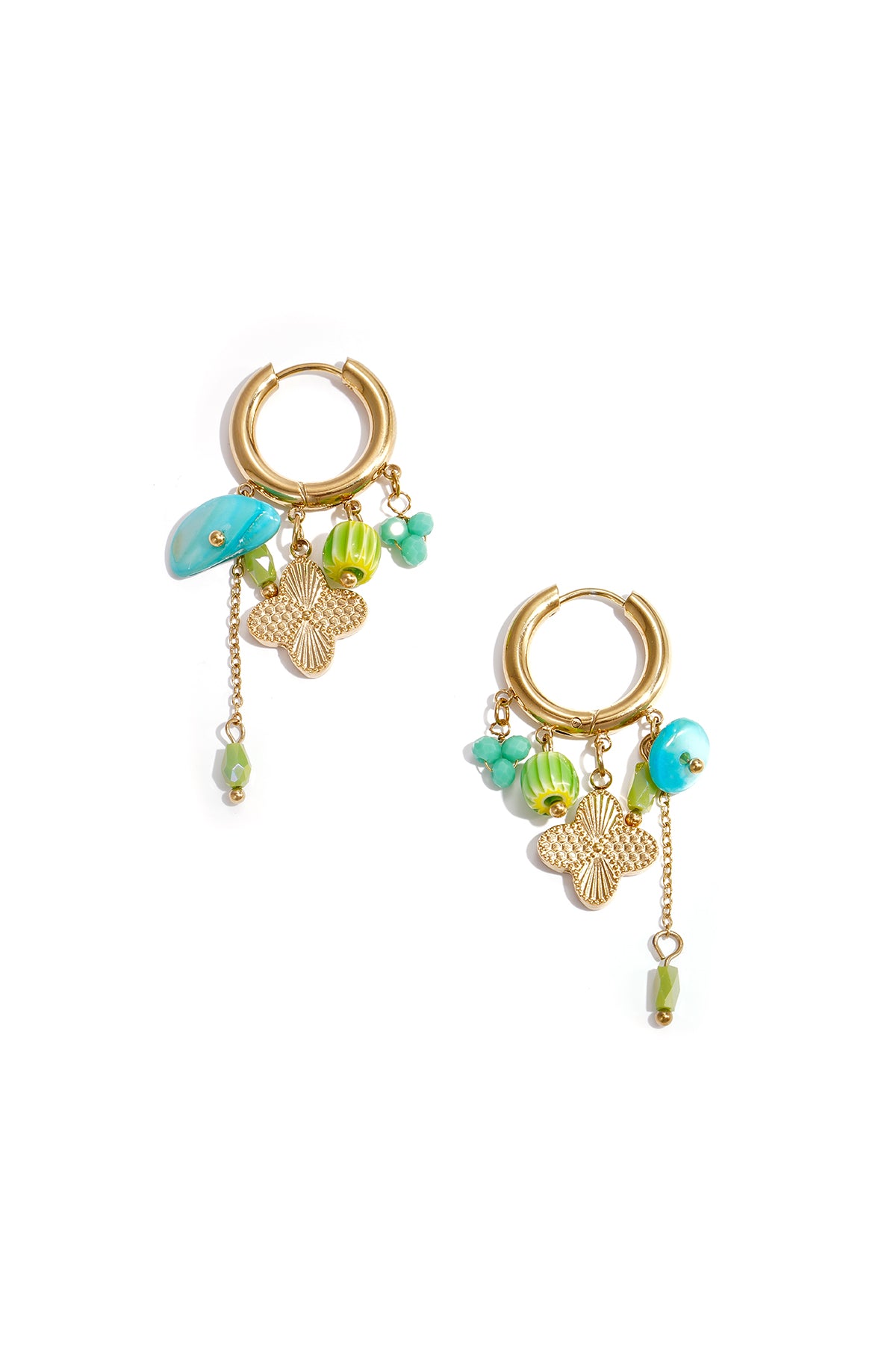 Ohrhänger aus Edelstahl, Kirsche, süße romantische Serie, Damenschmuck