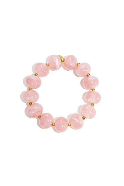 Elastisches Perlenarmband mit großen Perlen