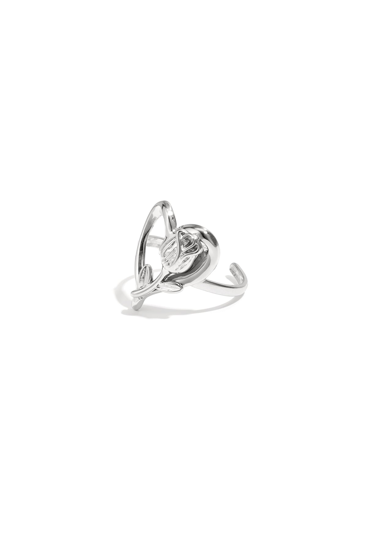 Statement-Ringe aus Edelstahl, Herz, süße, romantische Serie für den Alltag, Damenschmuck