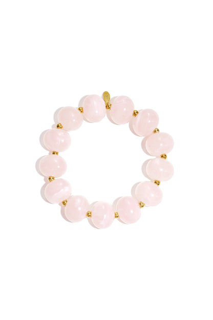 Elastisches Perlenarmband mit großen Perlen