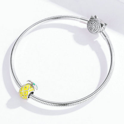 &quot;Ananas&quot; Charm 925 Silber