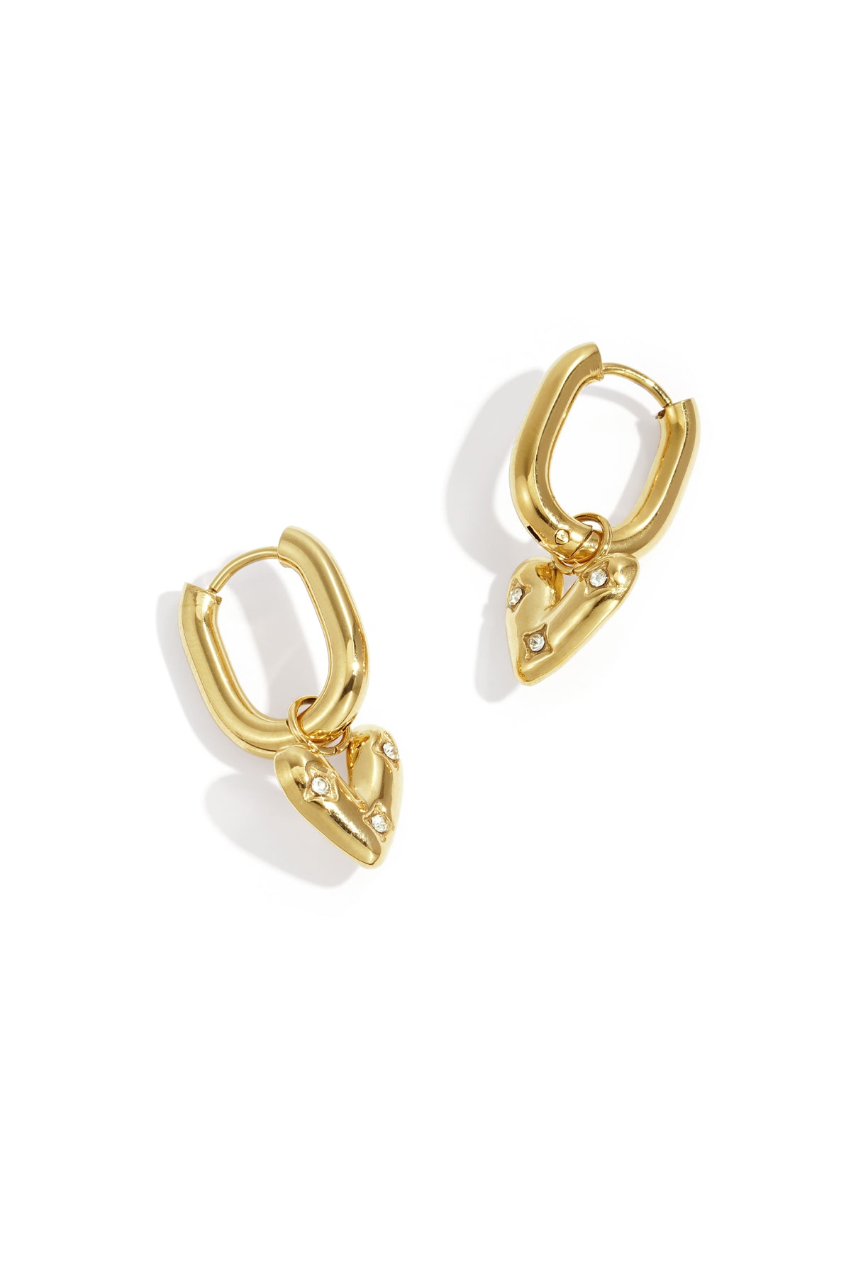 Edelstahl Tropfen Ohrringe Herz Casual Täglich Einfache Serie frauen schmuck