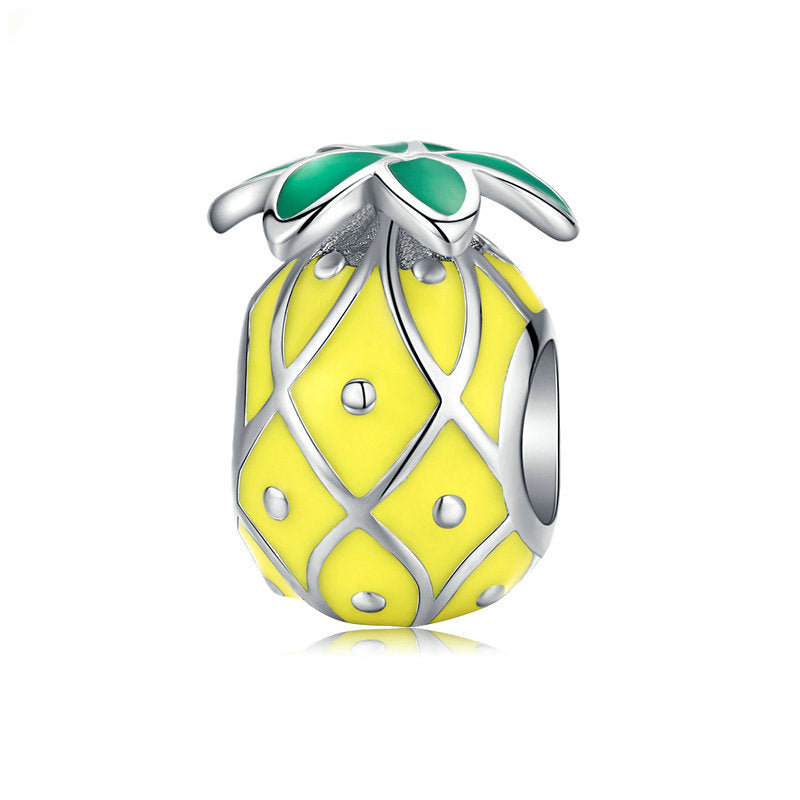 &quot;Ananas&quot; Charm 925 Silber