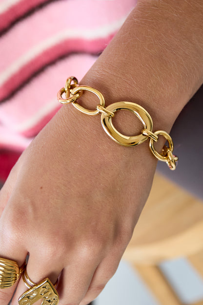 Edelstahlkette Armbänder Kette Casual Daily Simple Series Damenschmuck