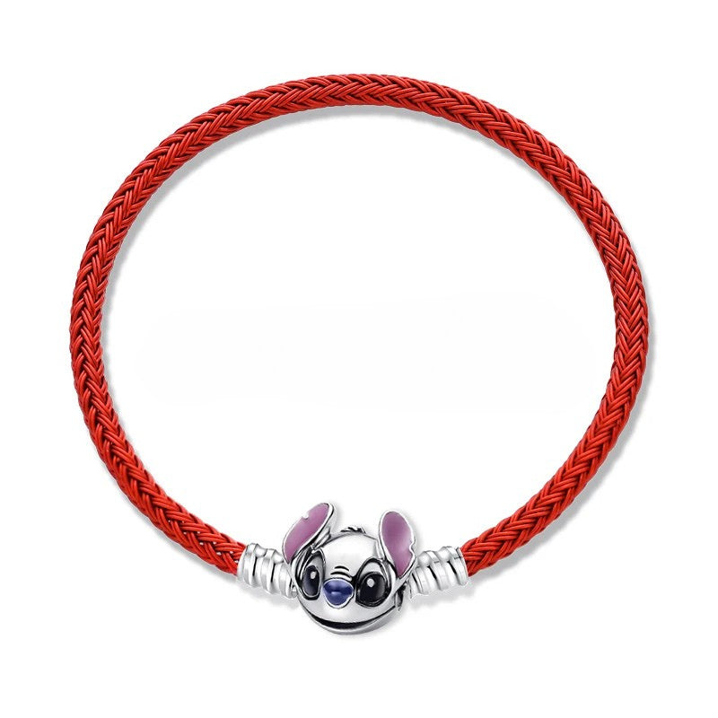 Charmarmband &quot;Stitch&quot;-Rot